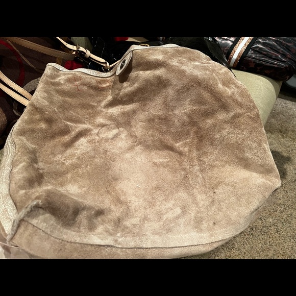 Leather Rock Handbag with embellished handle! - Picture 5 of 6